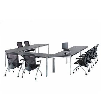 OA會議桌-奇碁OA辦公家具(環式三角桌) 